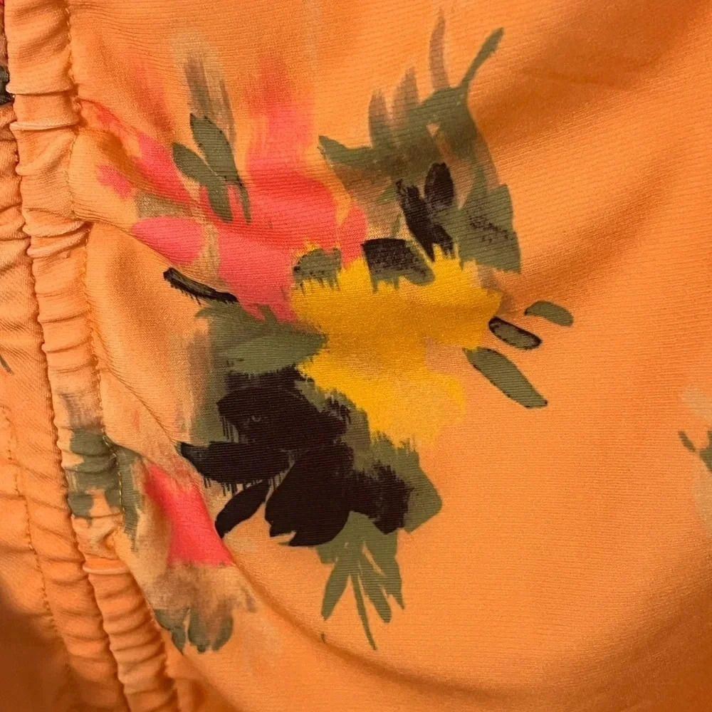 Steve Madden Matte Jersey Floral flattering one shoulder midi dress. Size XL - Picture 9 of 17